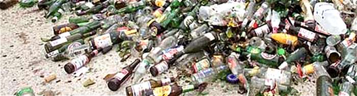 Waste Recycling Bottles in Bath